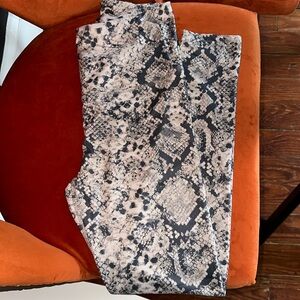 Python High-Waisted Leggings, Embrace Your Love Size Small